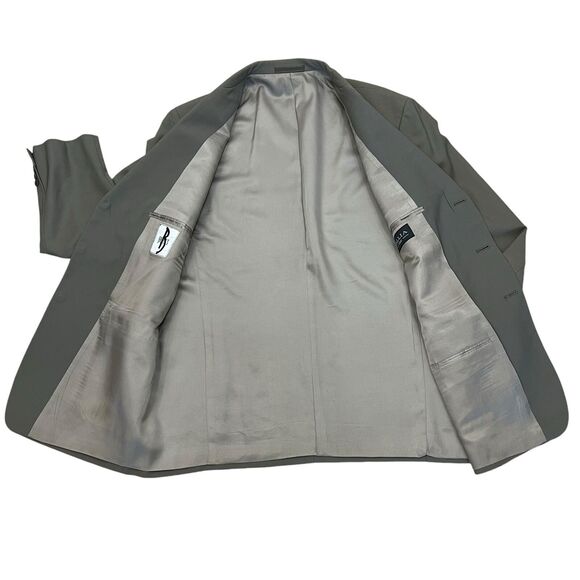 Tallia UOMO Sports Blazer Jacket Men's 44R Tan 3 Button Single Breasted Suit USA - Picture 12 of 15